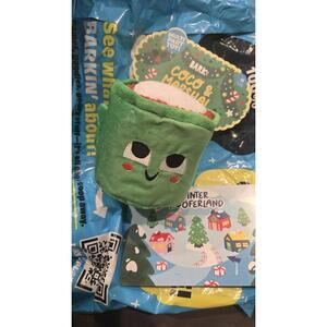 Bark Box COCO & MARSHAL Christmas Dog Toys Plush M 20-50 Lbs Marshmallow 2 Toys